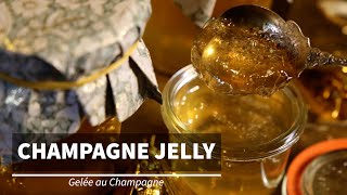 CHAMPAGNE JELLY JAM  Festive Confiture  BEST CHAMPAGNE DESSERT  CHRISTMAS DESSERT [upl. by Ronoel247]