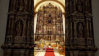 the barroque altarpiece inside church of Santa Maria de la Geltrú [upl. by Rolecnahc414]