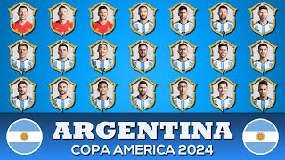 ARGENTINA Squad Copa America 2024  Argentina Squad  Copa America USA 2024 [upl. by Isbel680]