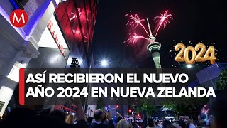 Nueva Zelanda es el primer país del mundo en recibir el 2024 [upl. by Cedar665]