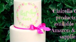 Easy Airbrushing Tutorial with Clairella Cakes Garland Stencil [upl. by Kirstyn]