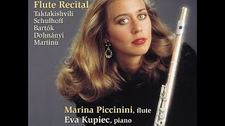 Marina Piccinini  O Taktakishvili Sonata for Flute and Piano  2 Aria Moderato con moto [upl. by Otineb]