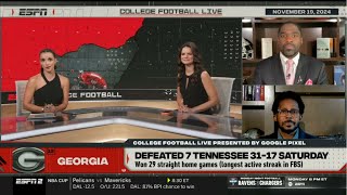 College Football LIVE  Reaction to NCAAF Week 12 Georgia upset Tennessee Colorado take down Utah [upl. by Llenrahs352]