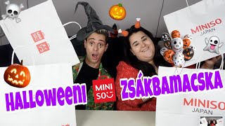 Halloweeni MINISO Zsákbamacska nyitás Poratkával  Magyar Barbi [upl. by Assyn]