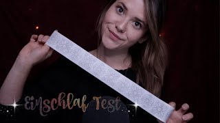 ASMR EINSCHLAF TEST ♡ Wie schnell schläfst du ein 10 Minuten CHALLENGE [upl. by Raddatz]