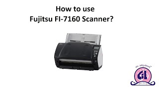 How to use Fujitsu FI7160 Scanner [upl. by Yltnerb]