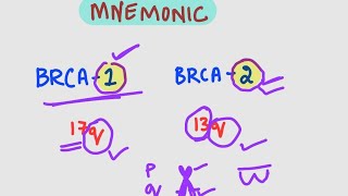 BRCA 1 amp BRCA 2 Mnemonic MEN syndromes Mnemonic P53 amp Rb genes [upl. by Bernardi]