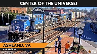 Ashland Virginia USA  LIVE RAILCAM  Virtual Railfan [upl. by Eilrahc]