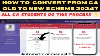 How To Convert To New SyllabusScheme From CA Old Scheme In Icai SSP CA Inter final  foundation [upl. by Stace]