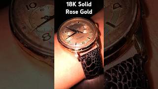 Almadia Chronographe Suisse 1950s 18K Rose Gold Swiss Watch [upl. by Hbahsur]