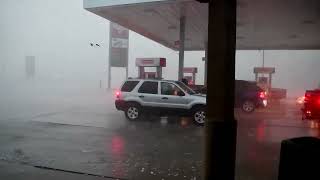 Insane South Dakota Storm Chase  Wind Driven Hail [upl. by Kennet]