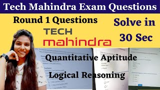 Tech Mahindra Questions  Tech Mahindra Round 1 questions techmahindraquestions aptitudequestion [upl. by Isiad]