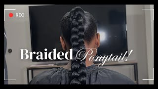 Braided Ponytail ✨💓 [upl. by Arbua184]