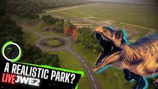 STARTING A REALISTIC PARK  Jurassic World Evolution 2 LiveStream [upl. by Moshell]