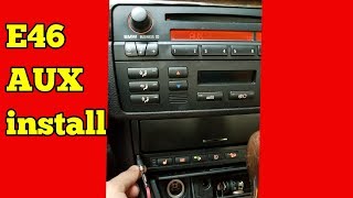 Bmw e46 AUX input install FINALLY [upl. by Ayerf]