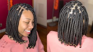 How To Asymmetrical Braided Bob [upl. by Latreshia]