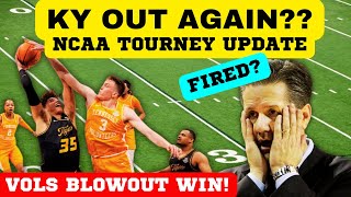 KENTUCKY BASKETBALL OUT VOLS ADVANCE TENNESSEE FOOTBALL amp BASKETBALL NCAA BASKETBALL TOURNAMENT [upl. by Elawalo]