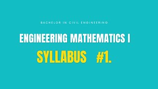 1 Engineering Math I  Purbanchal University  Syllabus And Contents [upl. by Nosned257]