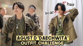 Agust D BTS Suga ‘Daechwita’ MV Outfit Challenge DIY  Q2HAN [upl. by Luane]