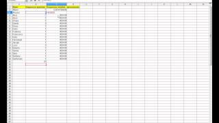 Informatica esercizio con foglio di calcolo di Open Office [upl. by Acirdna]