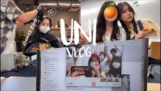 ENGとある大学２年夏の日常VLOG🕶🍊ft空きコマに美容院、カラオケ、久しぶりのベビたっぴ、課題） [upl. by Nylednarb]