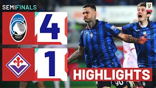 ATALANTAFIORENTINA 41  HIGHLIGHTS  La Dea cruise to final  Coppa Italia Frecciarossa 202324 [upl. by Josey]