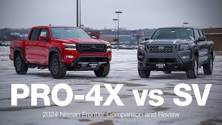 2024 Nissan Frontier SV vs Pro4X  Comparison and Review [upl. by Monteith]