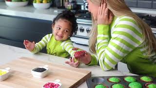 Kylie Jenner Grinch Cupcakes with Stormi [upl. by Anirak842]