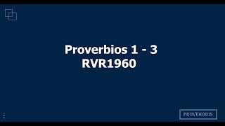 La Biblia hablada Proverbios 1  3 [upl. by Wolenik]