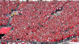 WISCONSIN JUMP AROUND in student section at Camp Randall Madison [upl. by Maddi274]