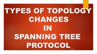 Spanning Tree Protocol Types of Topology Changes [upl. by Oderf]