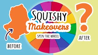 Squishy Makeovers Spin The Wheel  Fixing Your Squishies 23 [upl. by Gawen]