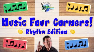 Four Corners Game Classroom Brain Break  Rhythm Edition [upl. by Tega]