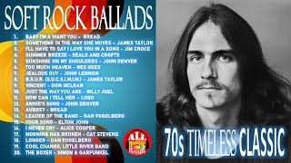 THE BEST OF SOFT ROCK BALLADS  70s TIMELESS CLASSIC [upl. by Ojela]