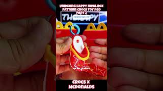 Part 2 Crocs X McDonalds Happy Meal Unboxing Happy Meal Box Pattern Crocs Toy Red [upl. by Ap]