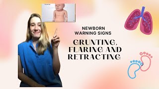 Grunting Flaring and Retracting Common Breathing Problems with Baby [upl. by Harmon969]