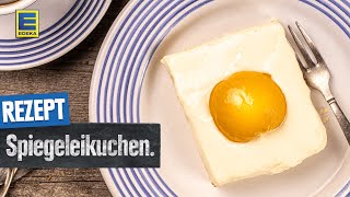 Spiegeleikuchen Rezept  Leckeren Osterkuchen mit Schmand backen [upl. by Dorothi376]