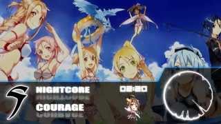 Nightcore  Courage 【sword art online 2 OP2】Extended Ver [upl. by Camel632]