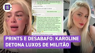 Karoline Lima expõe prints de Éder Militão e briga por pensão veja desabafo completo [upl. by Fromma]