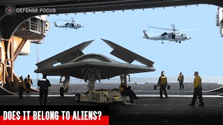 The Mysterious Jet Aircraft on US Navy Aircraft Carrier Deck [upl. by Tarrsus]