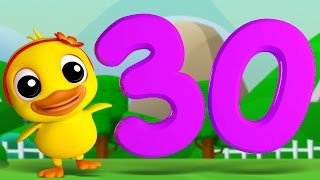 Numbers Song 1 to 30  3D Rhymes  Learning Number For Kids by Farmees [upl. by Marc]