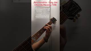 Jimi Hendrix  Hey Joe  Chords Akordy TAB rock guitar akord guitarist [upl. by Notsrik]