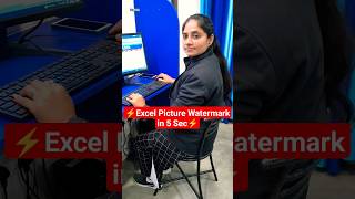 Excel Picture Watermark in 5 sec viral excel exceltips computer [upl. by Estel]