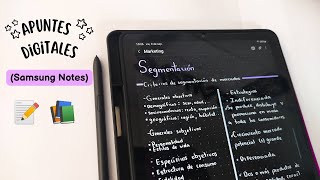 APUNTES DIGITALES en SAMSUNG NOTES 📓 samsungtabs6lite  Key Cb [upl. by Airotal]