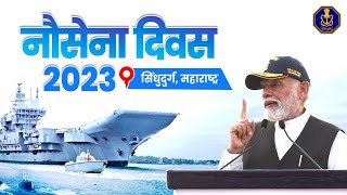 PM Modi Live Navy Day 2023 Celebrations in Sindhudurg Maharashtra [upl. by Templia759]