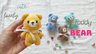 Crochet bear🐻  teddy bear  amigurumi bear freepatterncrochethandmade amigurumi bear tutorial [upl. by Colet]