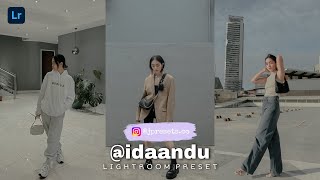 How to edit like Ida Anduyan Inspired Preset  idaandu  LR Tutorial  Free Preset DNG  JPresets [upl. by Zobe704]