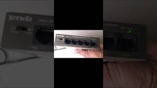 Tenda 5 Port Gigabit POE Desktop Switch Good For IP cameras [upl. by Sadnalor246]