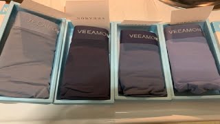 VEEAMON Mens Ice Silk Boxer Briefs Seamless Underwear Review Cool material like wearing nothing [upl. by Jit]