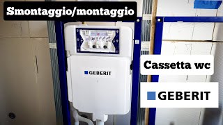 MONTAGGIO SMONTAGGIO CASSETTA MURATA GEBERIT  GALLEGGIANTECAMPANAGUARNIZIONE ECC [upl. by Elsworth]